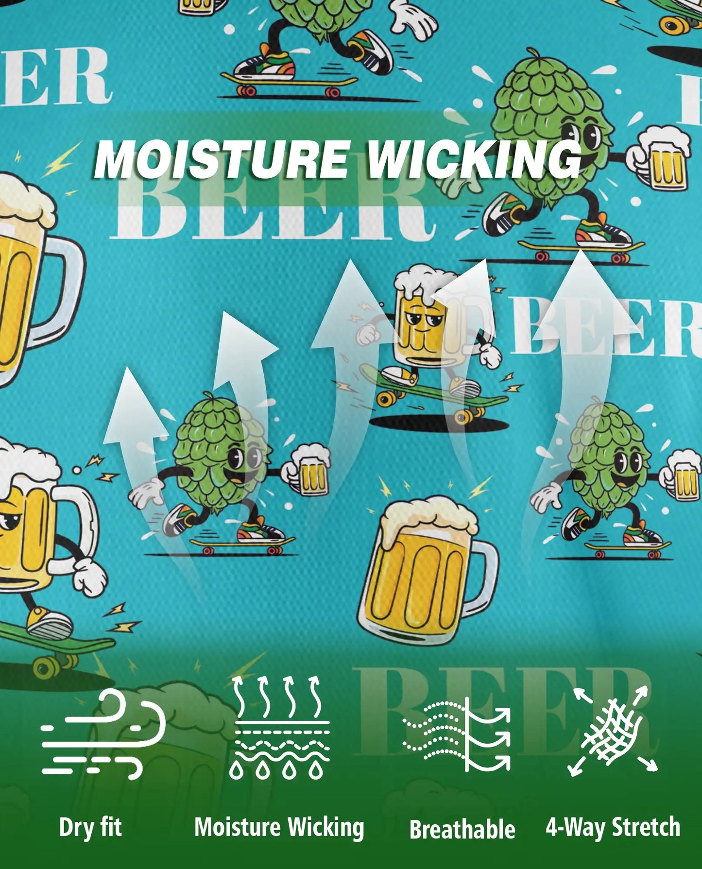 Beer Skate Polo Shirt – Funny Craft Beer Style | Netecom