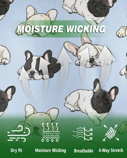 French Bulldog Pattern Polo Shirt | Netecom