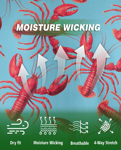 Lobster 3D Polo Shirt for Men – Seafood Ocean Summer Style | Netecom