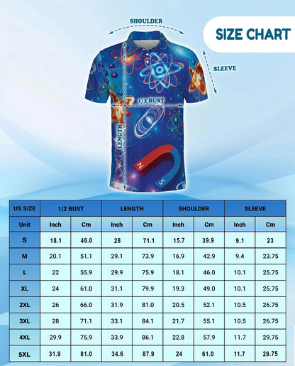 Physics Amazing Science Polo Shirt for Men – Science Lover Style | Netecom