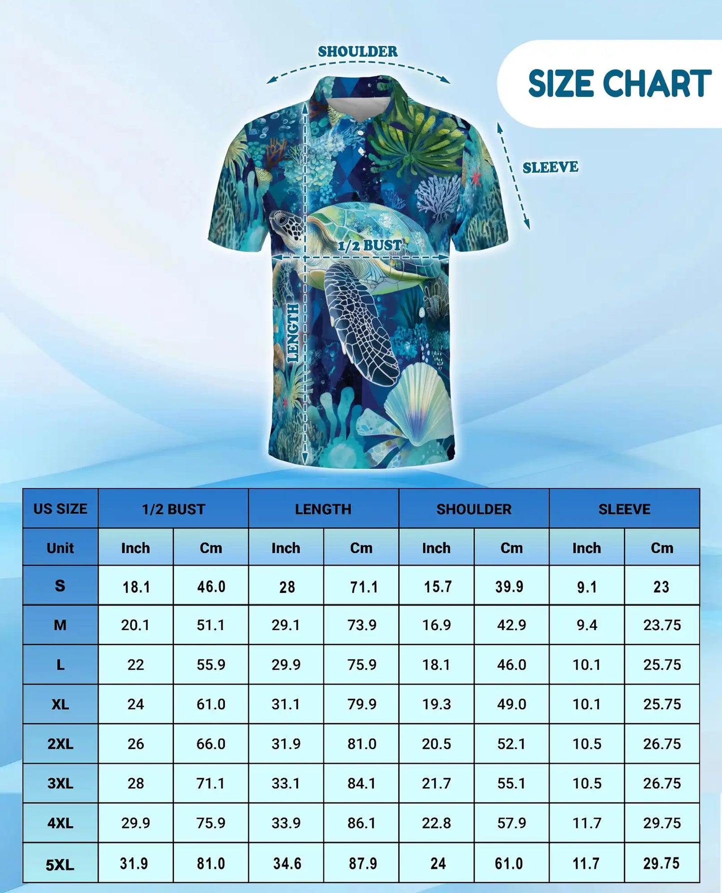 Sea Turtle Ocean Polo Shirt | Netecom