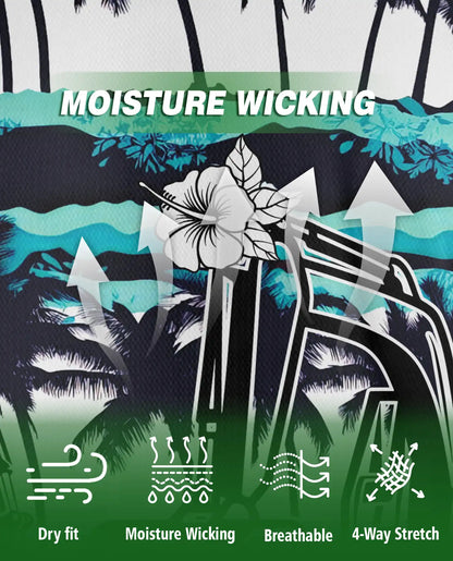 Excavator Tropical Polo Shirt – Construction Beach Print | Netecom