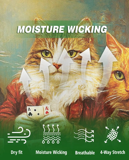 Cowboy Cat Polo Shirt – Playing Cards Western Print | Netecom