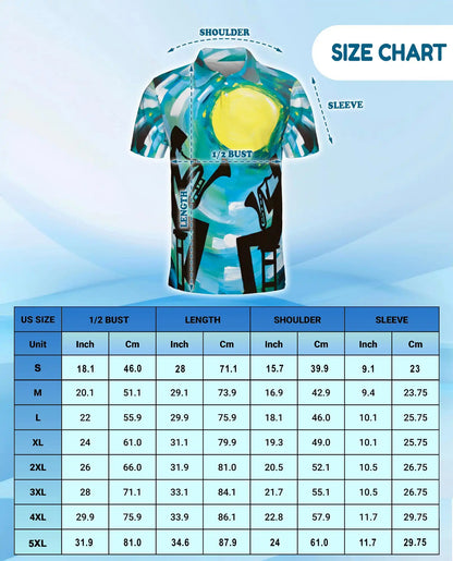 Jazz Trumpet Polo Shirt - Abstract Music Art Style | Netecom