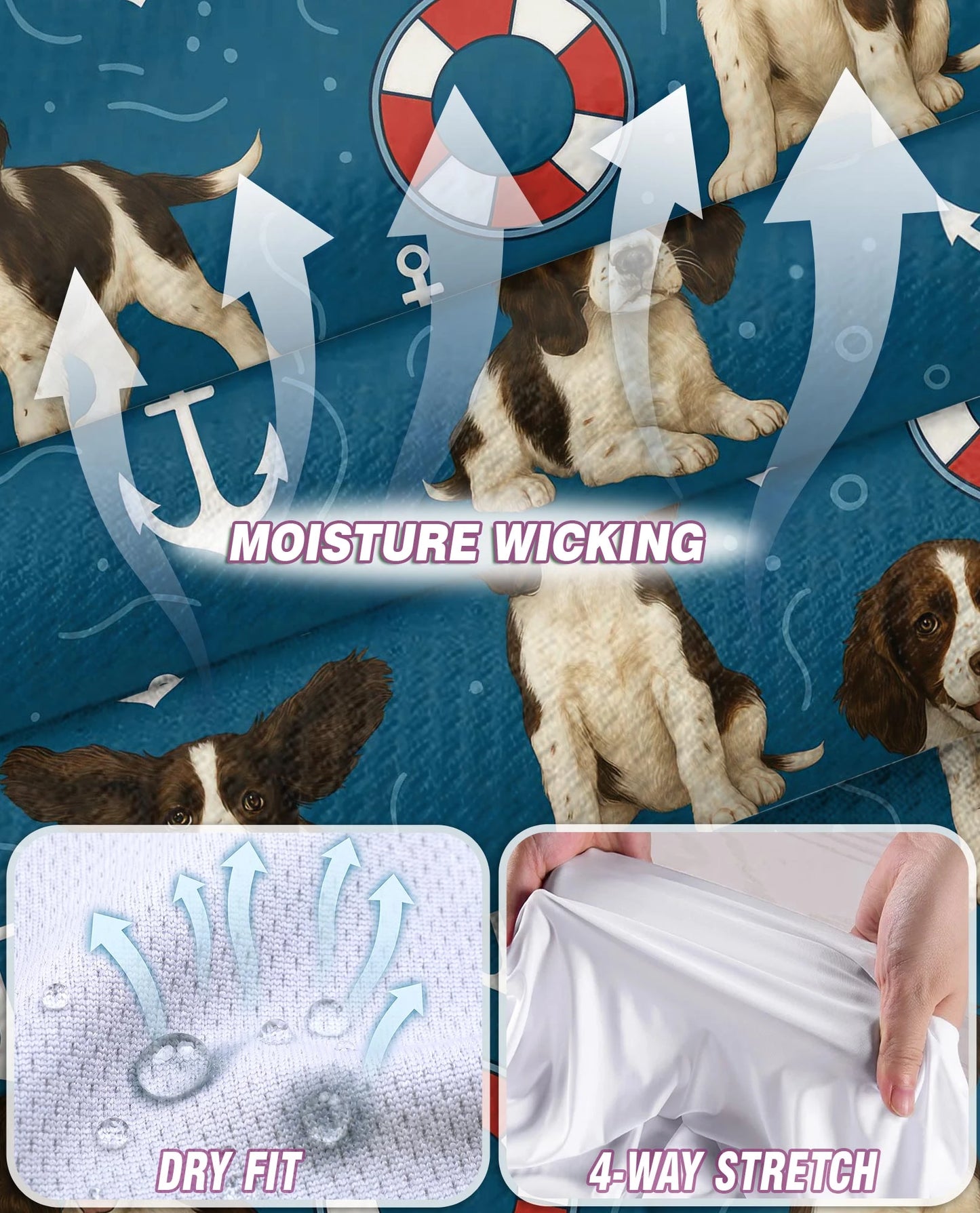 English Springer Spaniel Sleeveless Polo Shirt for Women – Cute Dog Lover Style | Netecom