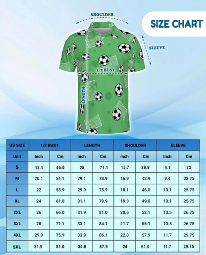 Soccer Ball Polo Shirt - Fun Football Fan Style | Netecom