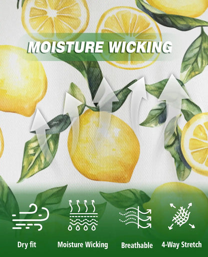 Lemon Print Polo Shirt – Fresh Citrus Pattern | Netecom