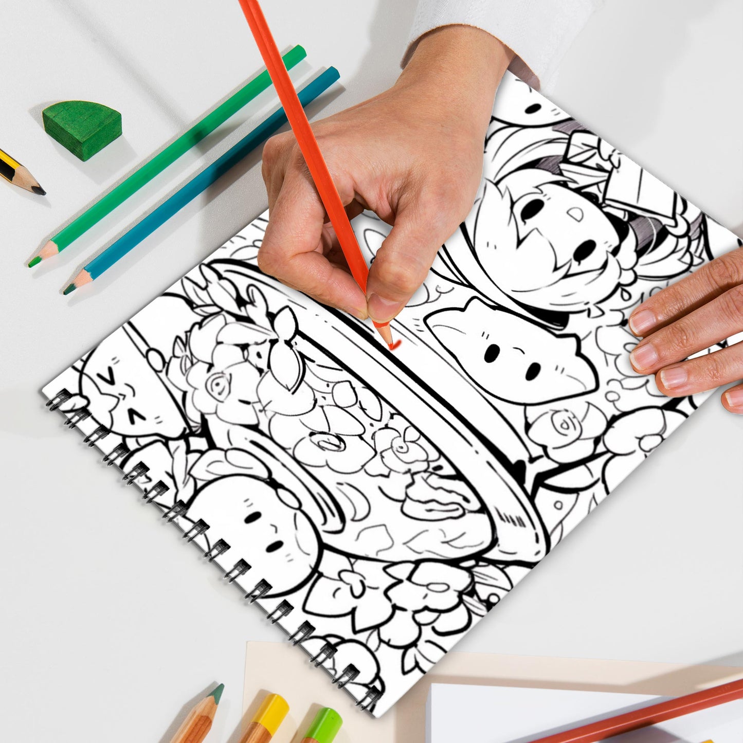 Creepy Kawaii Spiral Bound Coloring Book, Spooky Yet Cute Illustrations for a Unique Art Experience, Ideal for Fans of Kawaii and Creepy Cute Styles