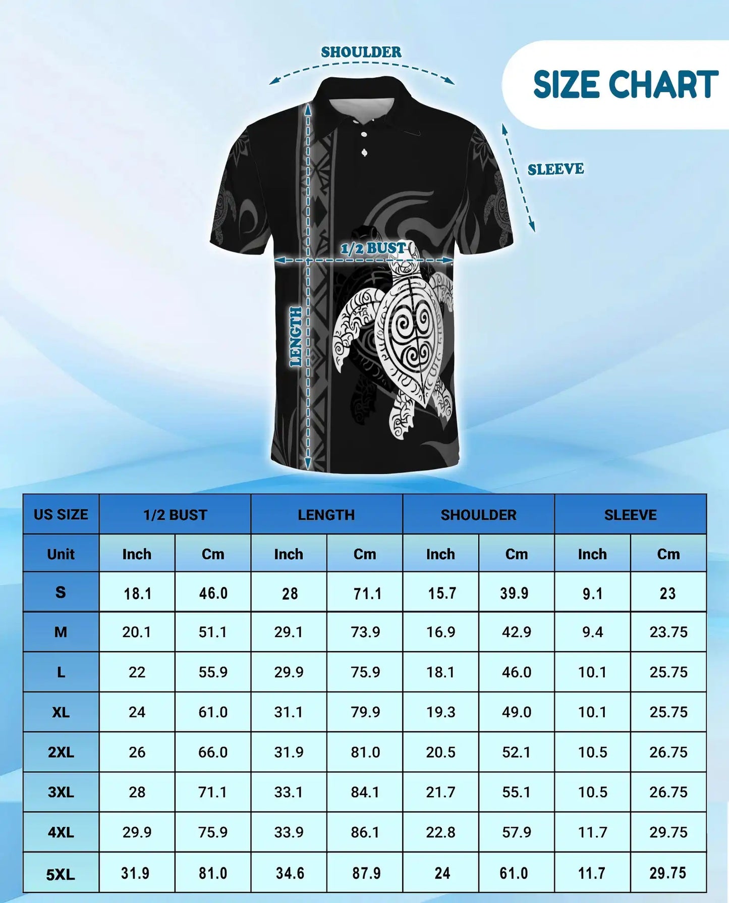 Polynesian Turtle Polo Shirt | Netecom
