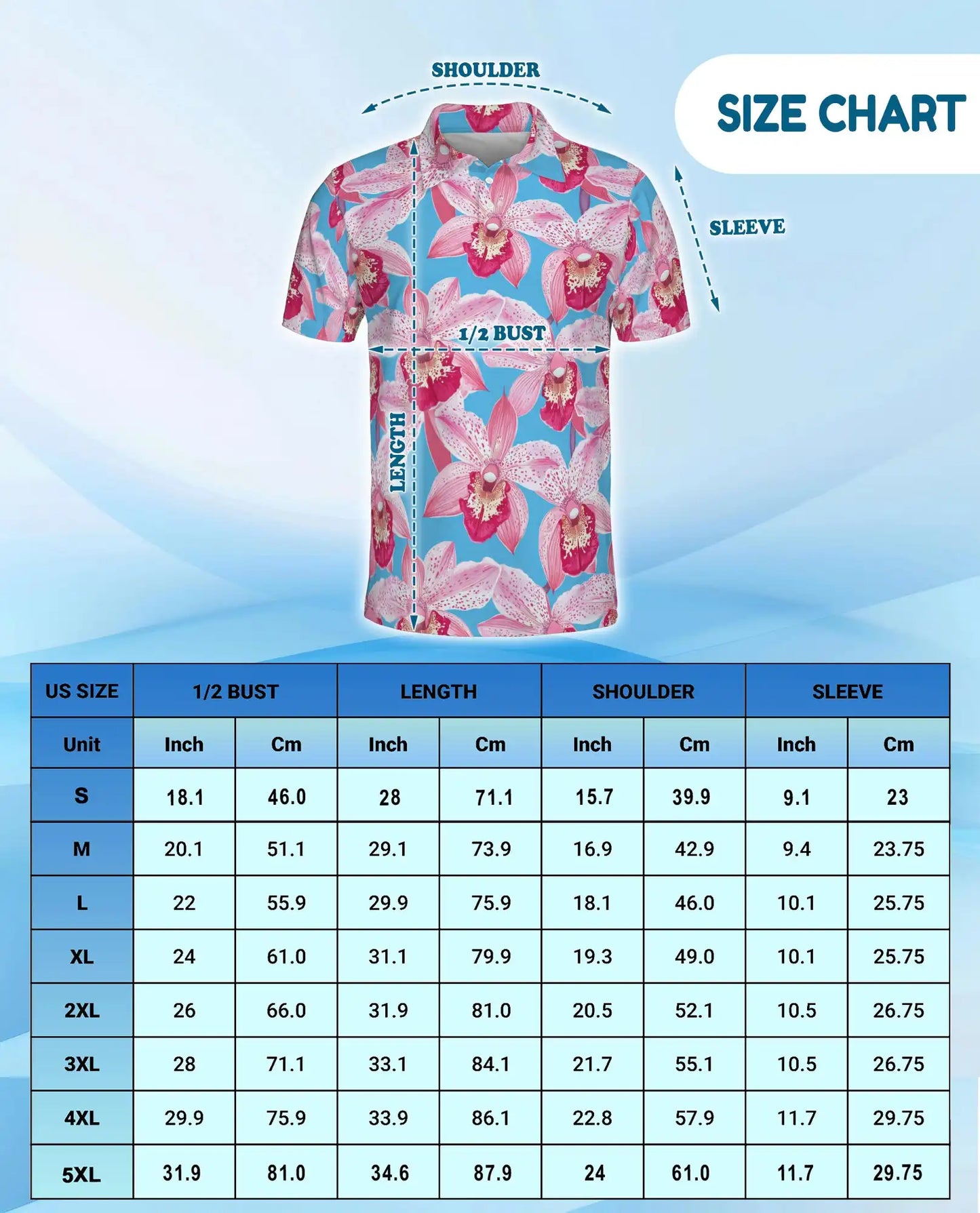 Pink Orchid Polo Shirt for Men – Tropical Floral Style | Netecom