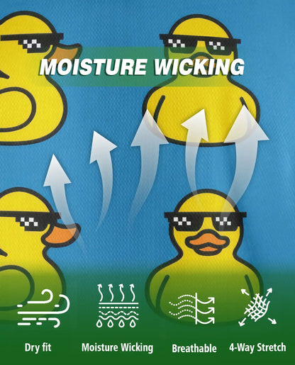 Cool Duck Polo Shirt – Funny Sunglasses Print | Netecom