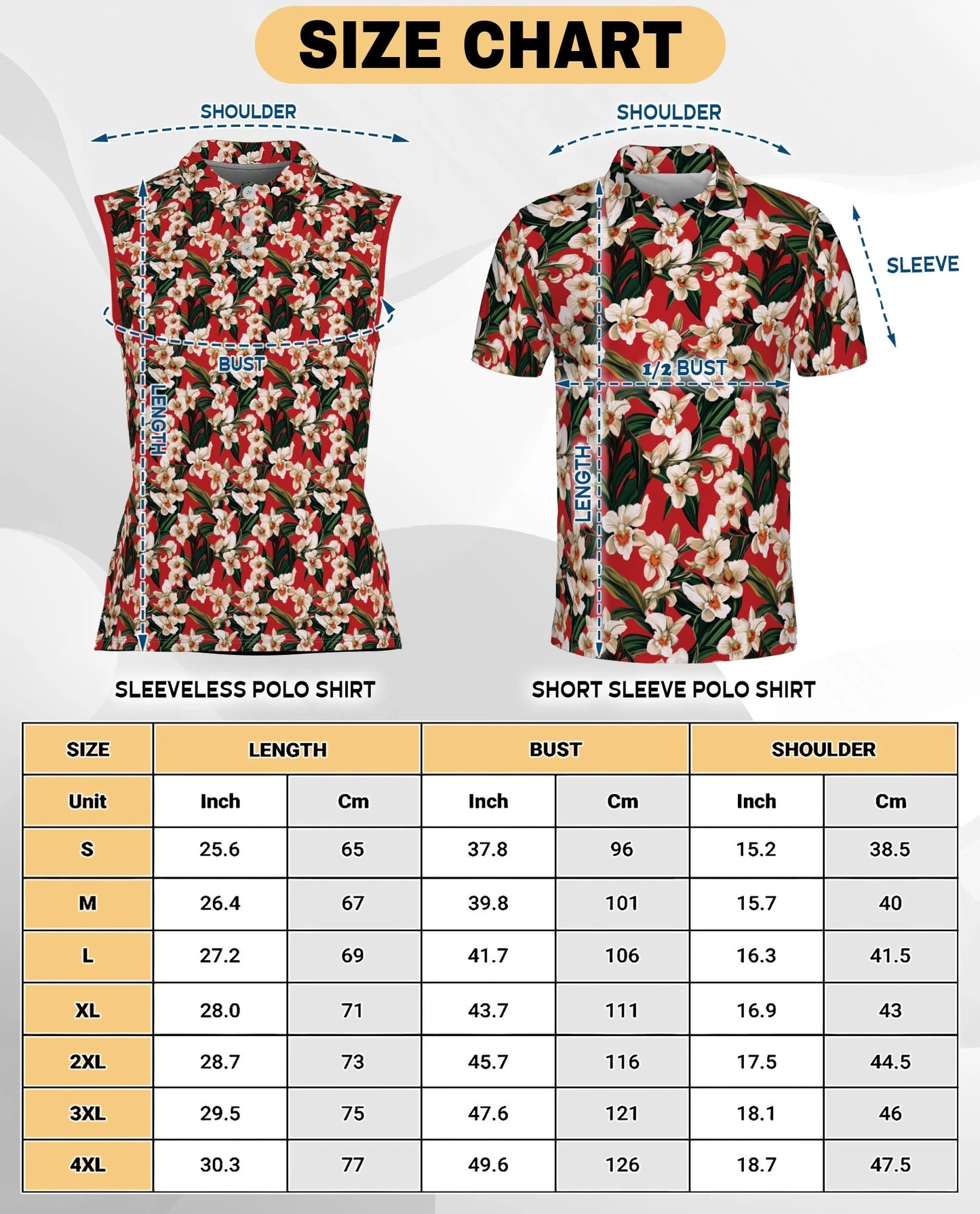 Red Orchid Ginger Sleeveless Polo Shirt for Women | Netecom