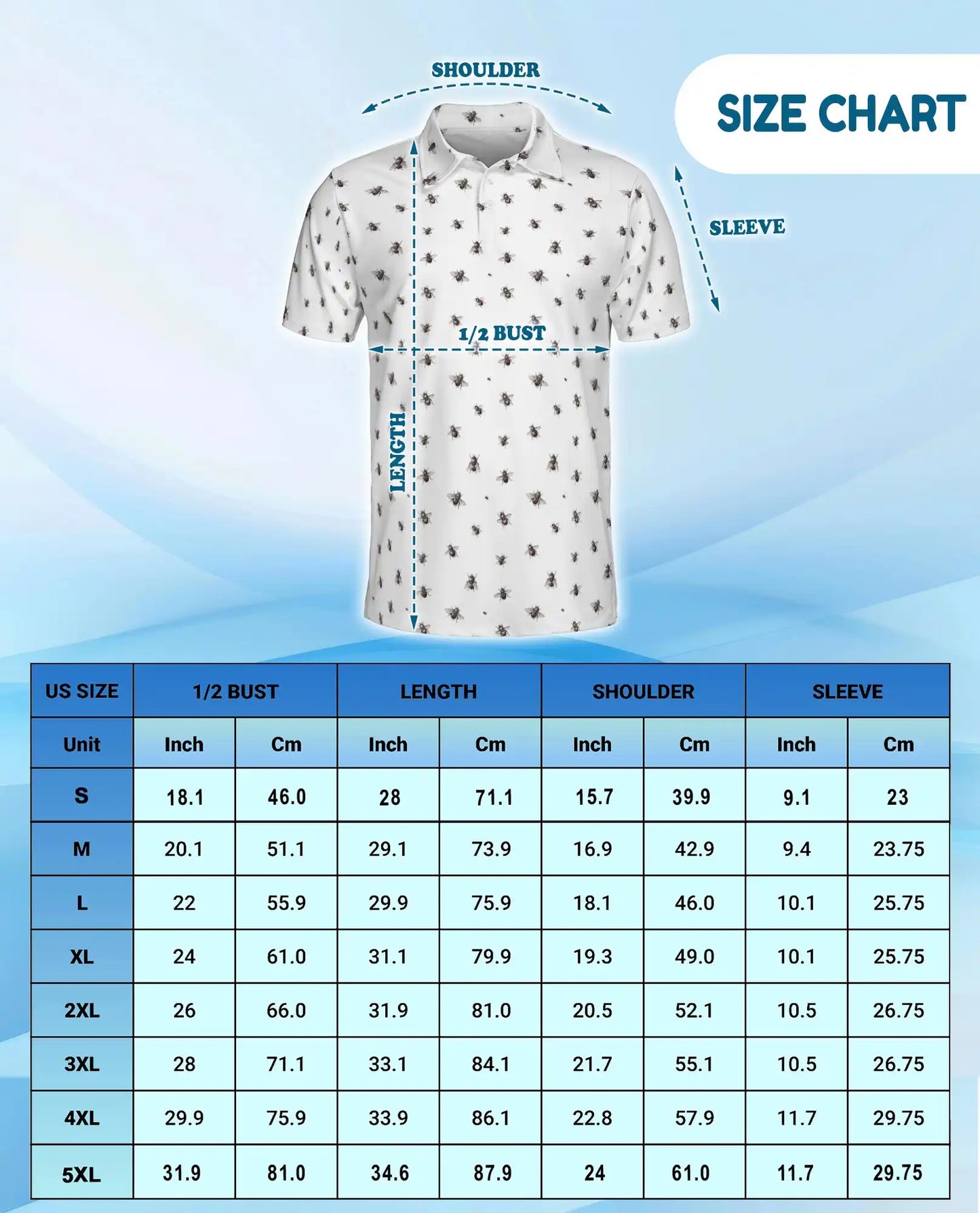 Bee Polo Shirt - Minimalist Honey Bee Pattern Nature Style | Netecom
