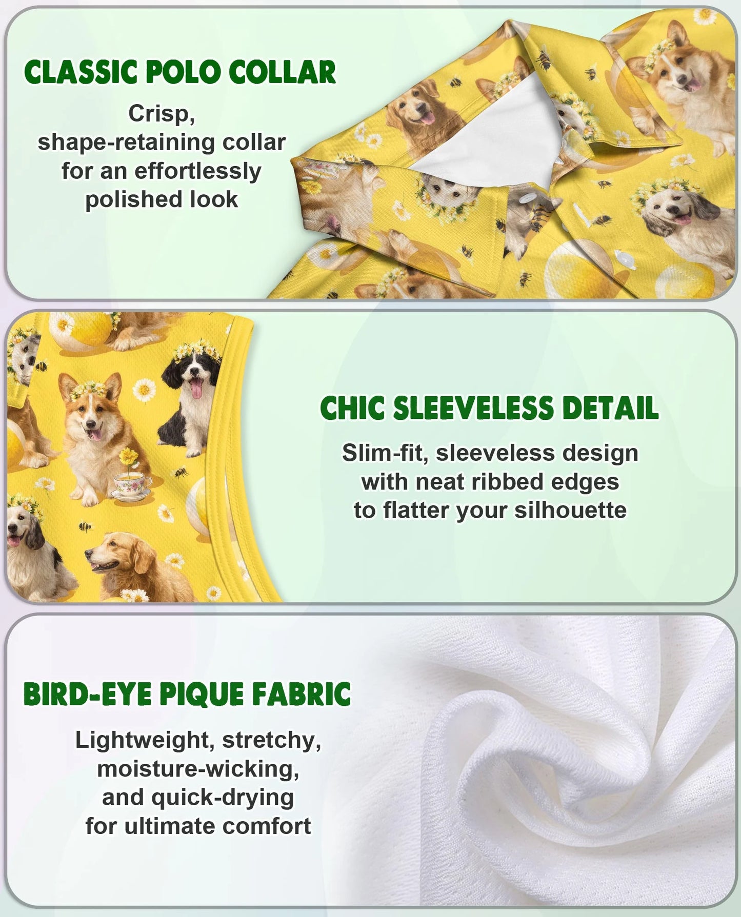 Summer Dog Sleeveless Polo Shirt for Women – Cute Pet Lover Style | Netecom