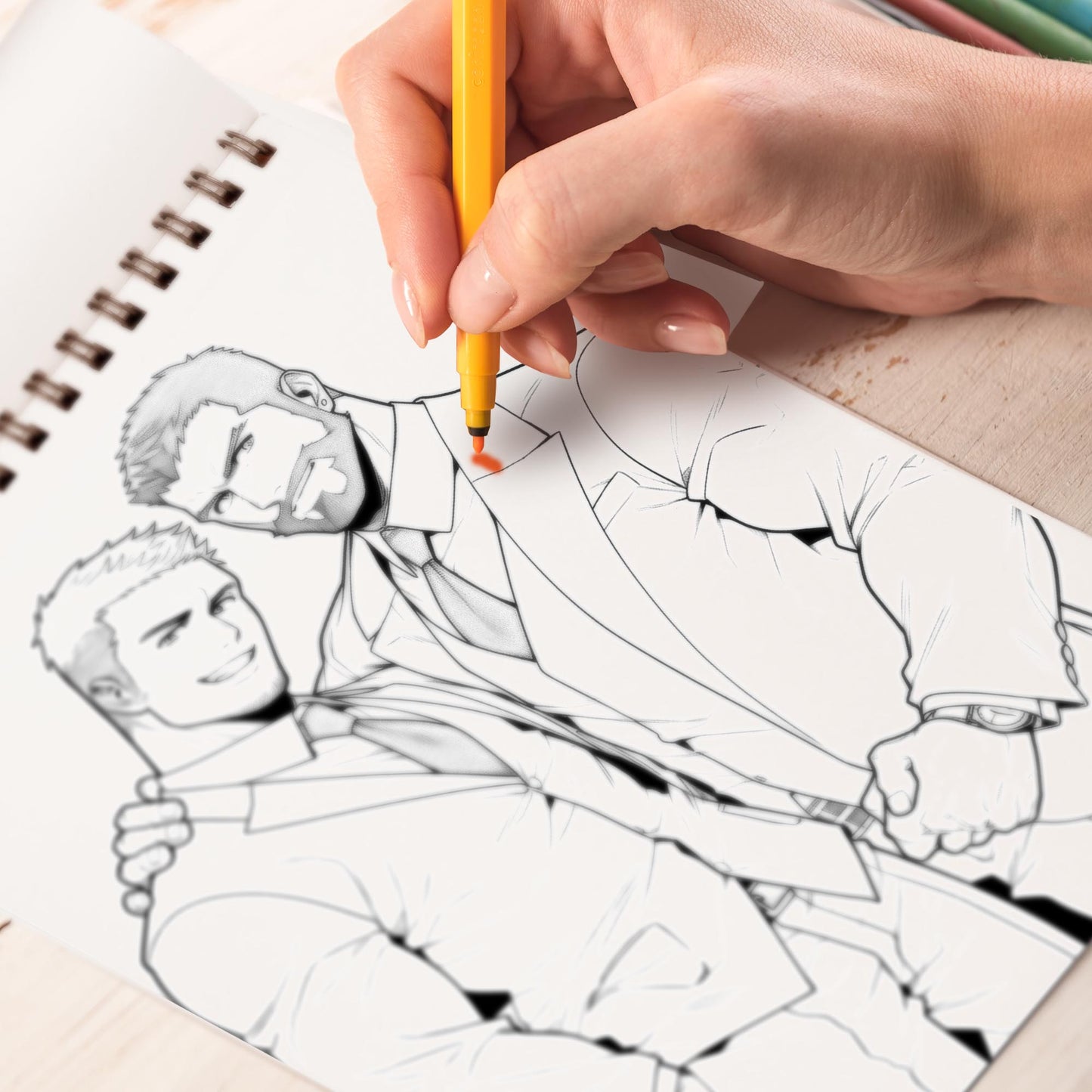 Gay's Gym Spiral Bound Coloring Book, Explore the Vibrant World of LGBTQ+ Individuals at the Gym with 30 Exquisitely Illustrated Coloring Pages.