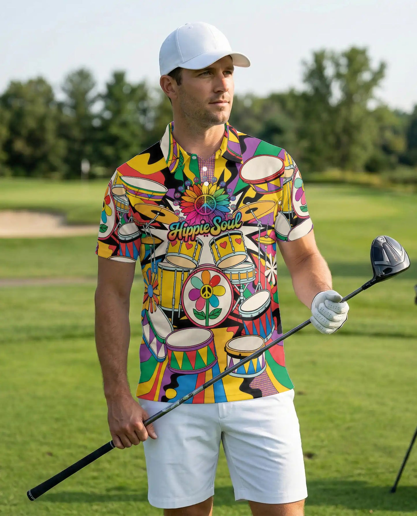 Hippie Drum Music Polo Shirt | Netecom