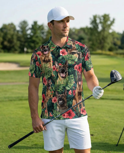 Belgian Malinois Tropical Polo Shirt | Netecom