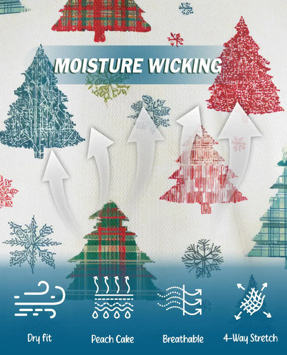Plaid Christmas Tree Polo Shirt - Festive Holiday Style | Netecom