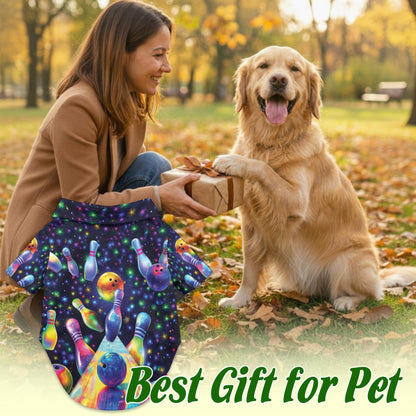 Unique Beach Bowling Hawaii Dog and Owner Matching Button Shirts