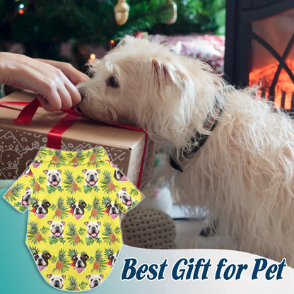 Funny English Bulldog Hawaiian Shirt – Breathable Summer Beach Outfit for Dogs and Owners