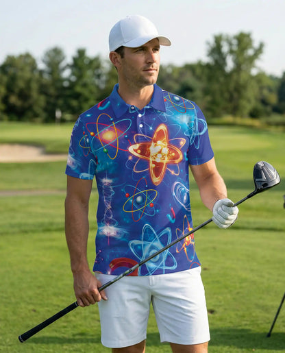 Physics Atom Polo Shirt – Science Formula Print | Netecom