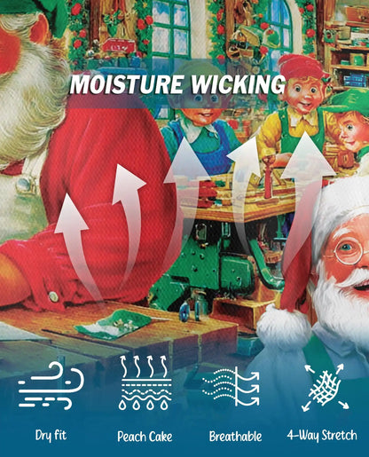 Santa Workshop 3D Polo Shirt for Men | Netecom