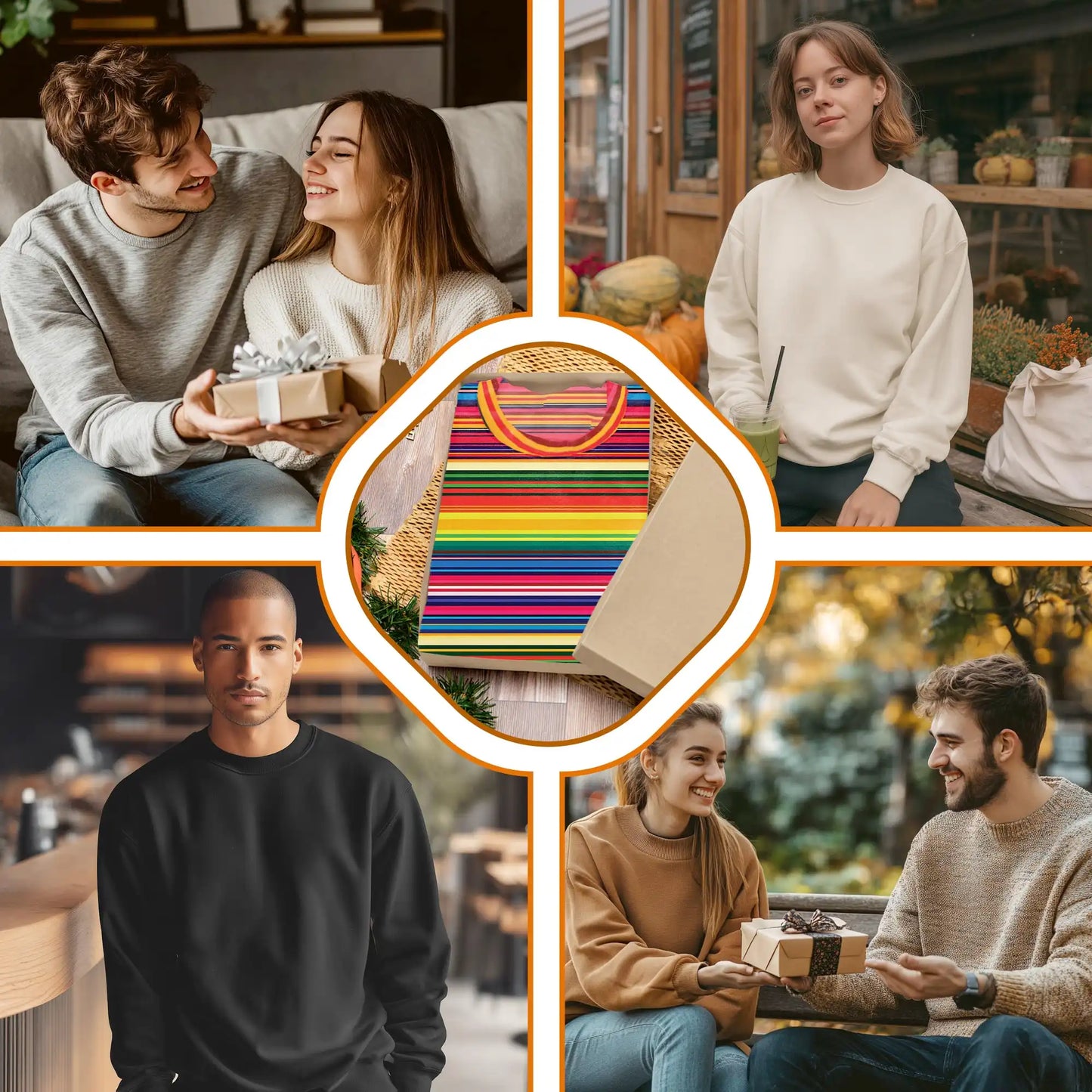 Mexican Serape Pattern Sweatshirt, 3D All Over Print Southwestern Aztec-Inspired Crewneck Pullover for Men Women, Mexican Style Gift - Netecom