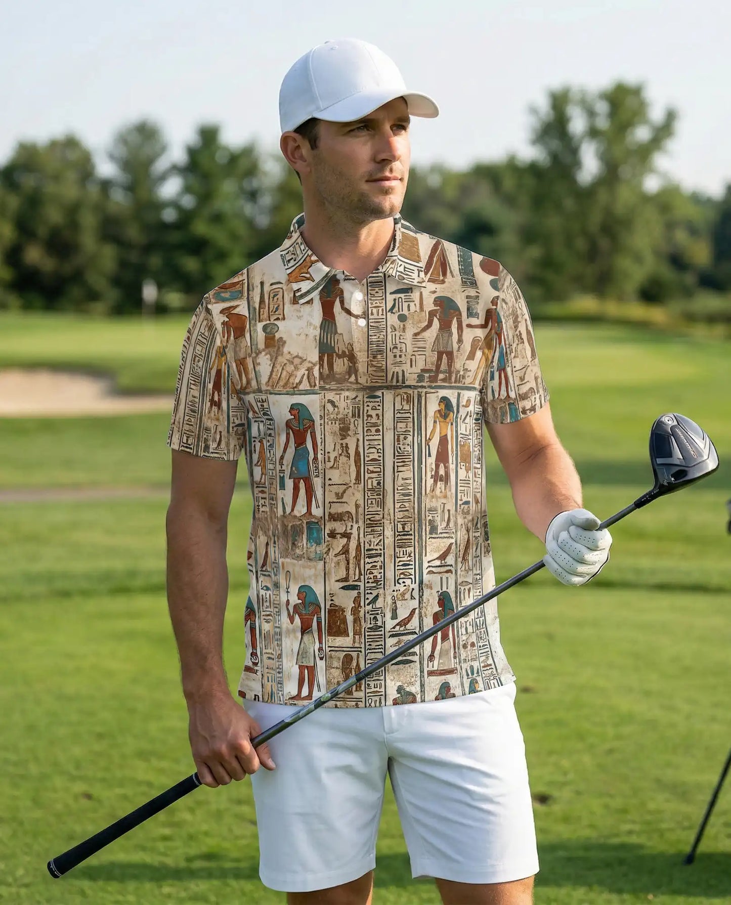 Egyptian Hieroglyph Polo Shirt – Ancient Egypt Art | Netecom
