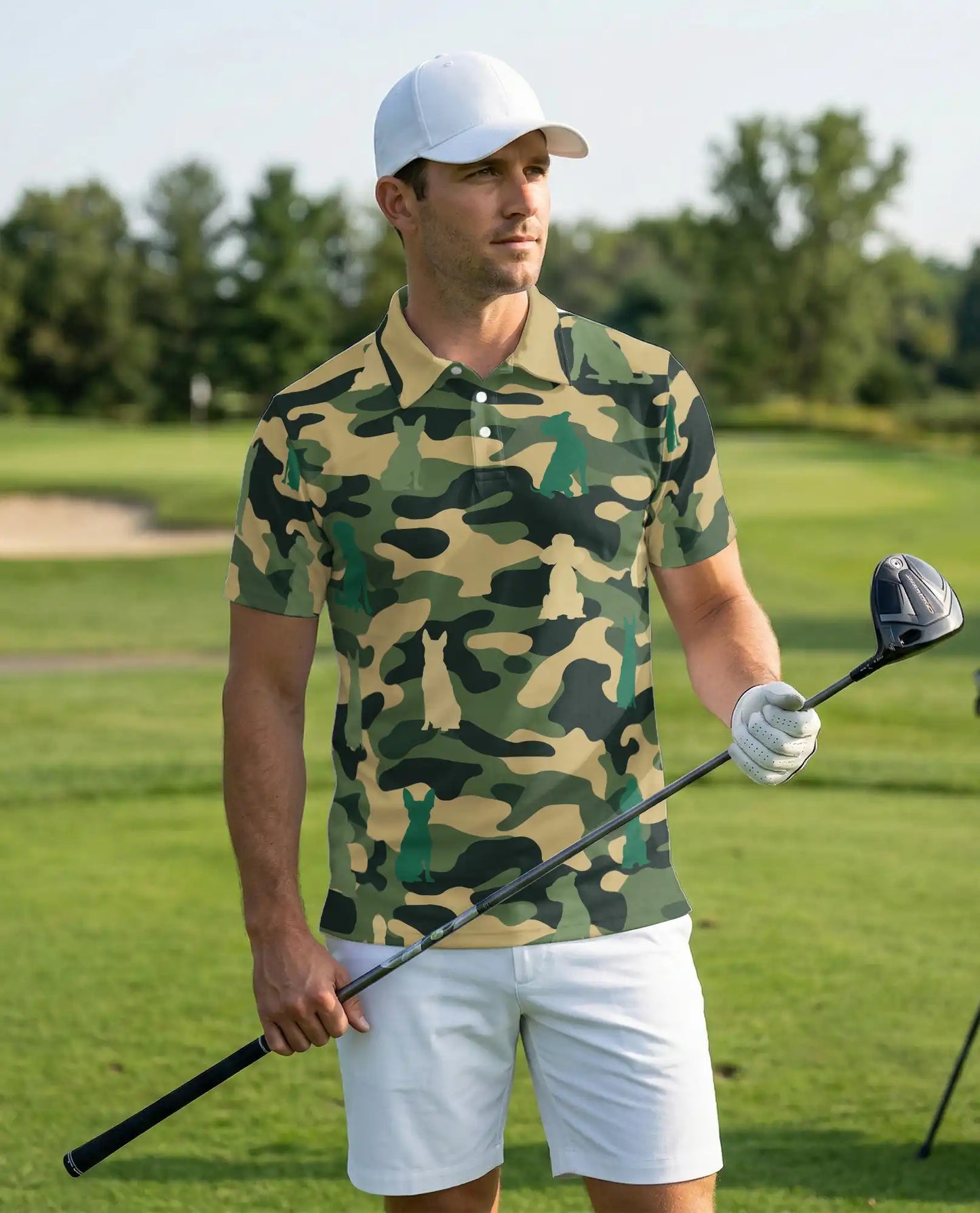 Dog Camo Polo Shirt | Netecom
