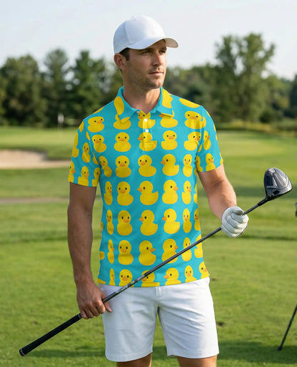 Rubber Duck Polo Shirt – Cute Yellow Duck Pattern | Netecom
