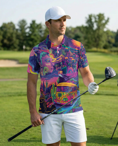 Psychedelic Hippie Van Polo Shirt | Netecom