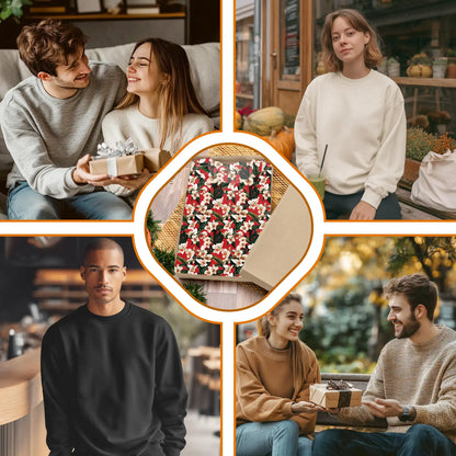 Red Orchid Ginger Sweatshirt, 3D All Over Print Tropical Floral Crewneck Pullover for Men Women, Exotic Flower Lover Gift - Netecom