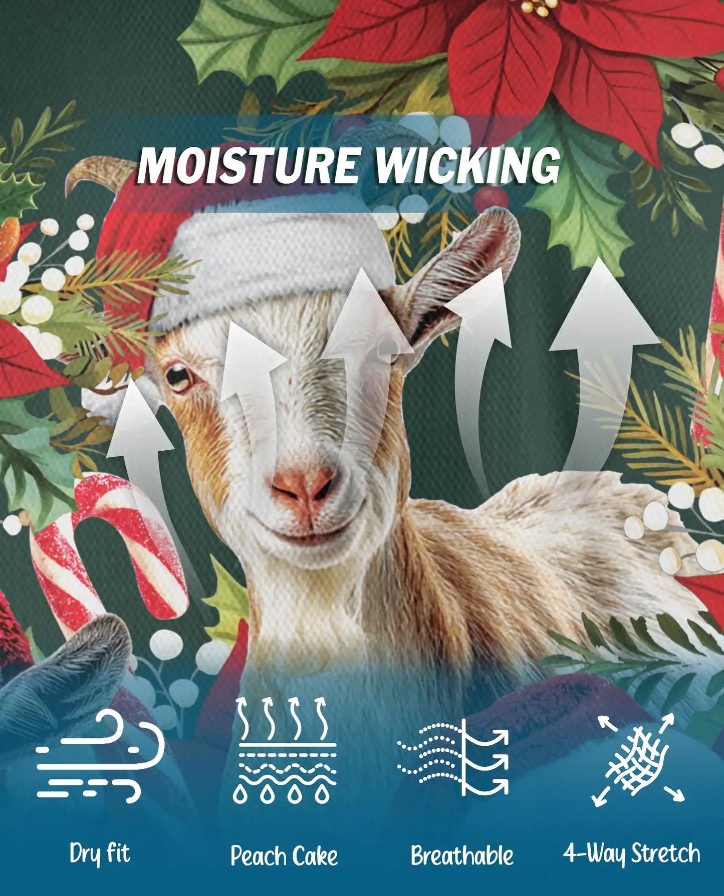 Christmas Goat Farm 3D Polo Shirt for Men – Funny Holiday Animal Style | Netecom