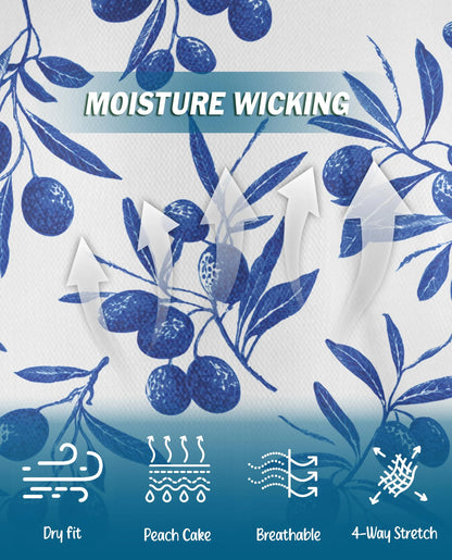 Blueberry Pattern Polo Shirt for Men – Fresh Fruit Summer Style | Netecom