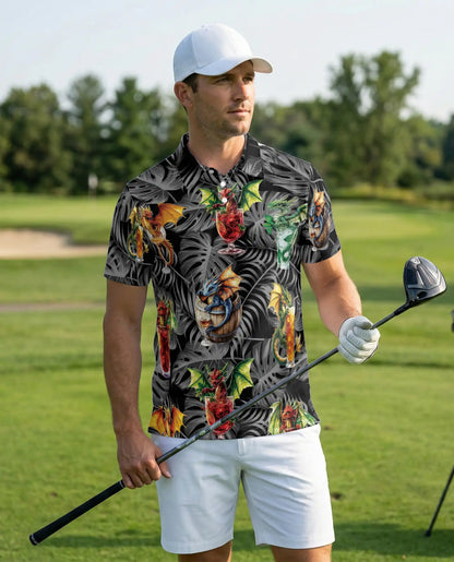 Dragon Tropical Cocktail Polo Shirt | Netecom