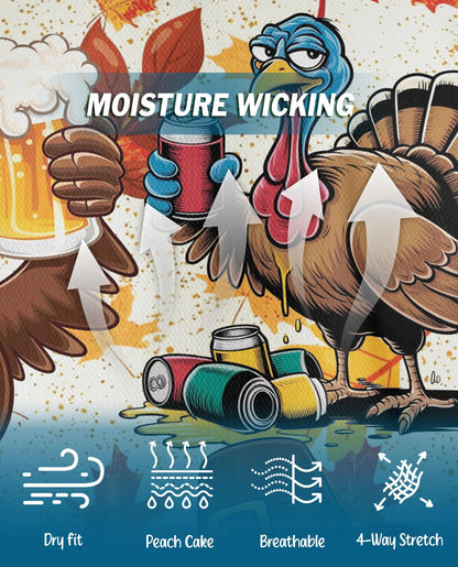 Thanksgiving Turkey Beer Polo Shirt for Men – Funny Holiday Style | Netecom