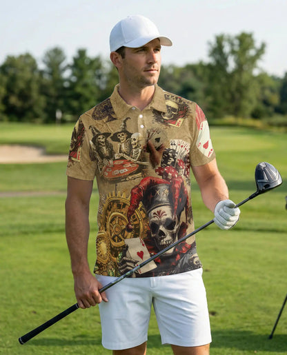 Skull Poker Casino Polo Shirt | Netecom