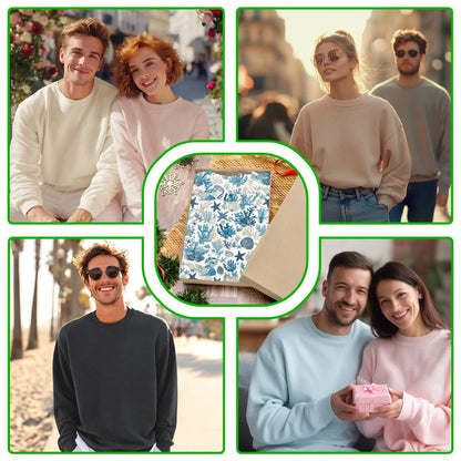 Coral Sweatshirt, 3D All Over Print Ocean Reef Crewneck Pullover for Men Women, Marine Life Lover Gift - Netecom