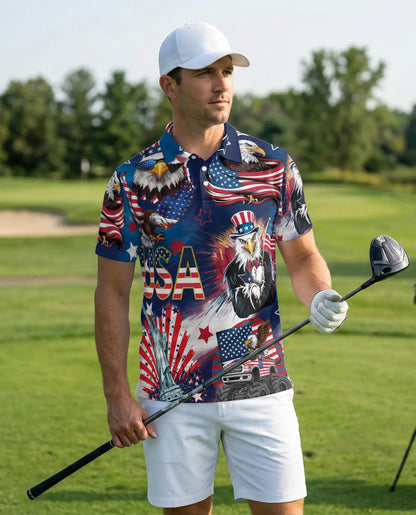 USA Eagle Polo Shirt | Netecom