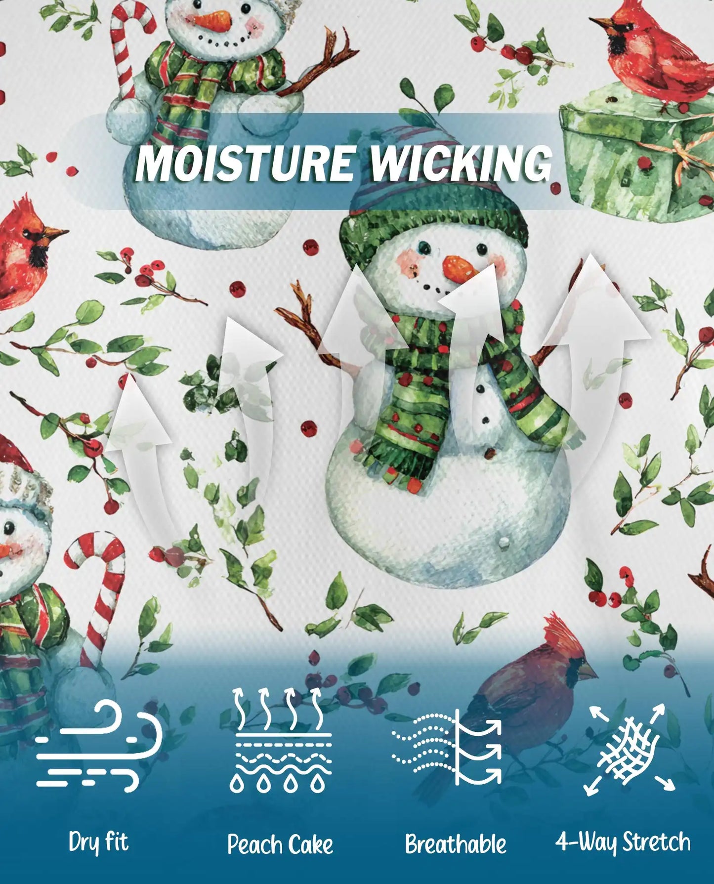 Christmas Snowman Polo Shirt – Cardinal Bird Holiday Print | Netecom