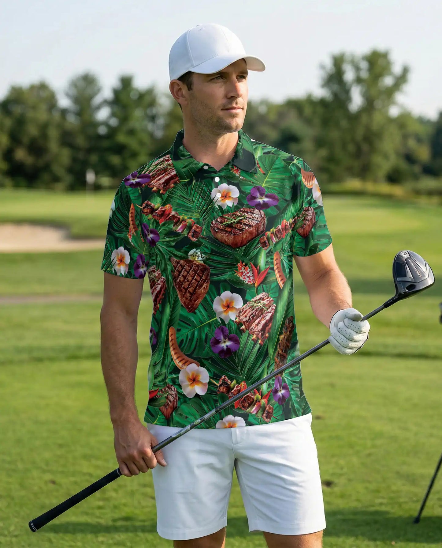 BBQ Tropical Polo Shirt | Netecom