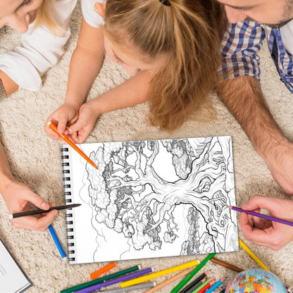 Dreamy Landscapes Spiral Bound Coloring Book, Dreamlike Landscapes for a Tranquil and Artistic Journey, Perfect for Those Seeking Serenity and Inspiration