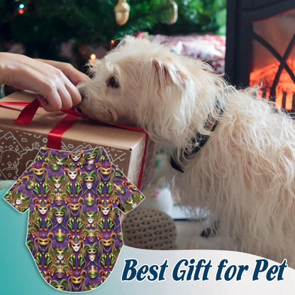 Happy Mardi Gras Hawaiian Shirts – Matching Dog and Owner Fun Tropical Beach Outfit