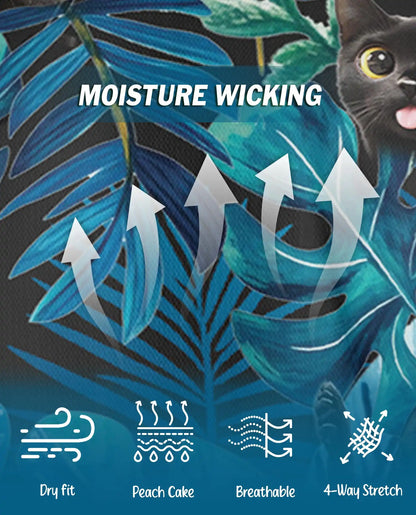 Black Cat Tropical Polo Shirt | Netecom
