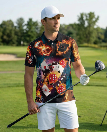 Casino Poker Polo Shirt – Dice & Cards Style | Netecom