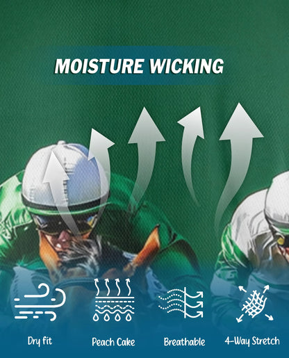 Green Horse Racing Polo Shirt for Men – Equestrian Sport Style | Netecom