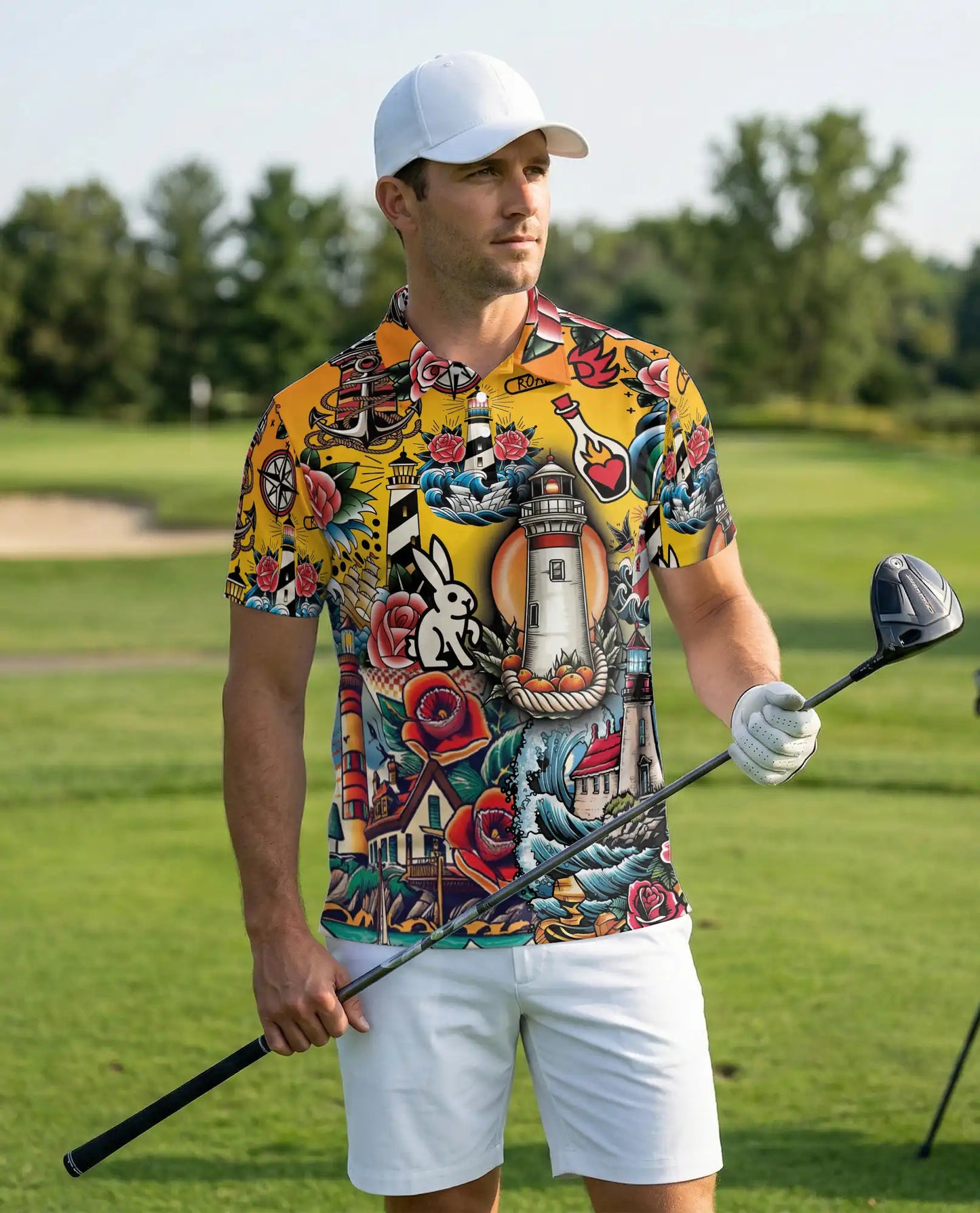 Tattoo Lighthouse Polo Shirt | Netecom