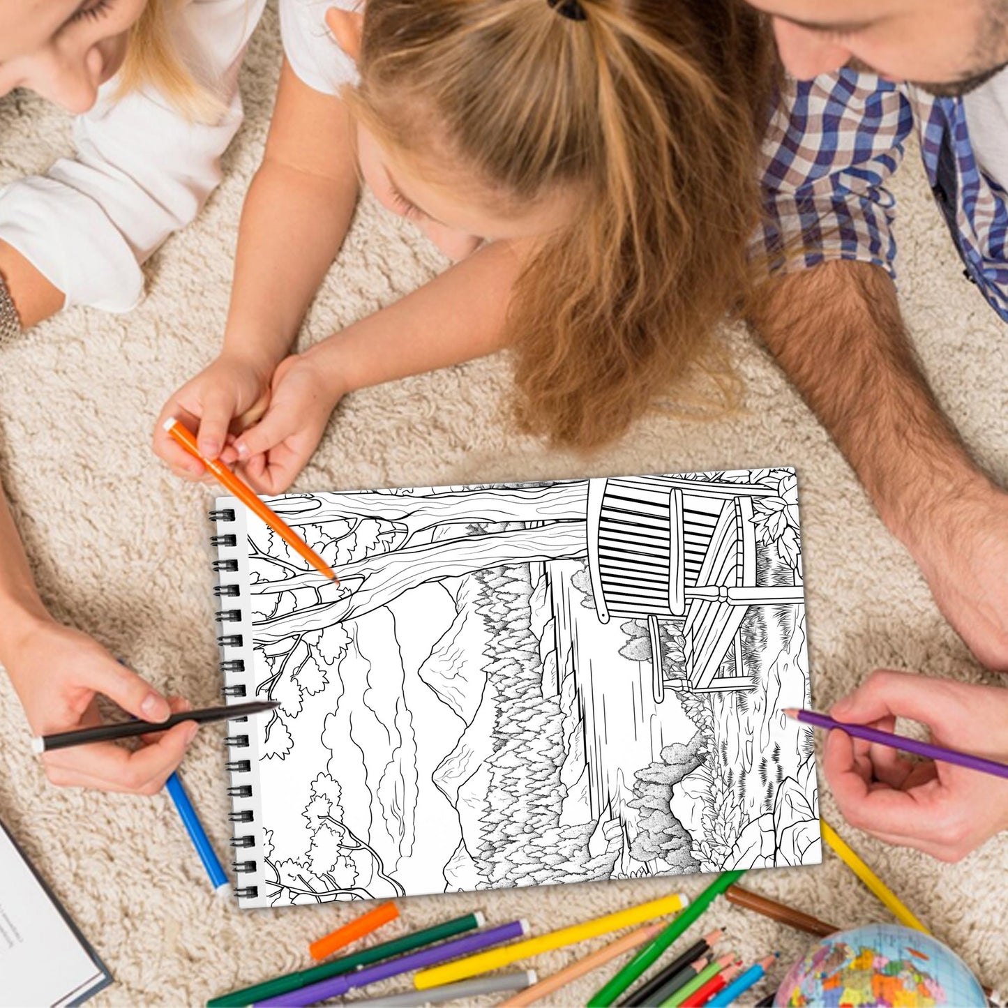 Calm Landscapes Spiral Bound Coloring Book, Peaceful Landscapes for Serene and Relaxing Moments, Ideal for Those Seeking Tranquil and Soothing Art