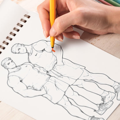 My Gay Gym Partner Spiral Bound Coloring Book: Unleash Your Creativity in a Gym Setting with 30 Empowering Pages of LGBTQ+ Gym Scenes