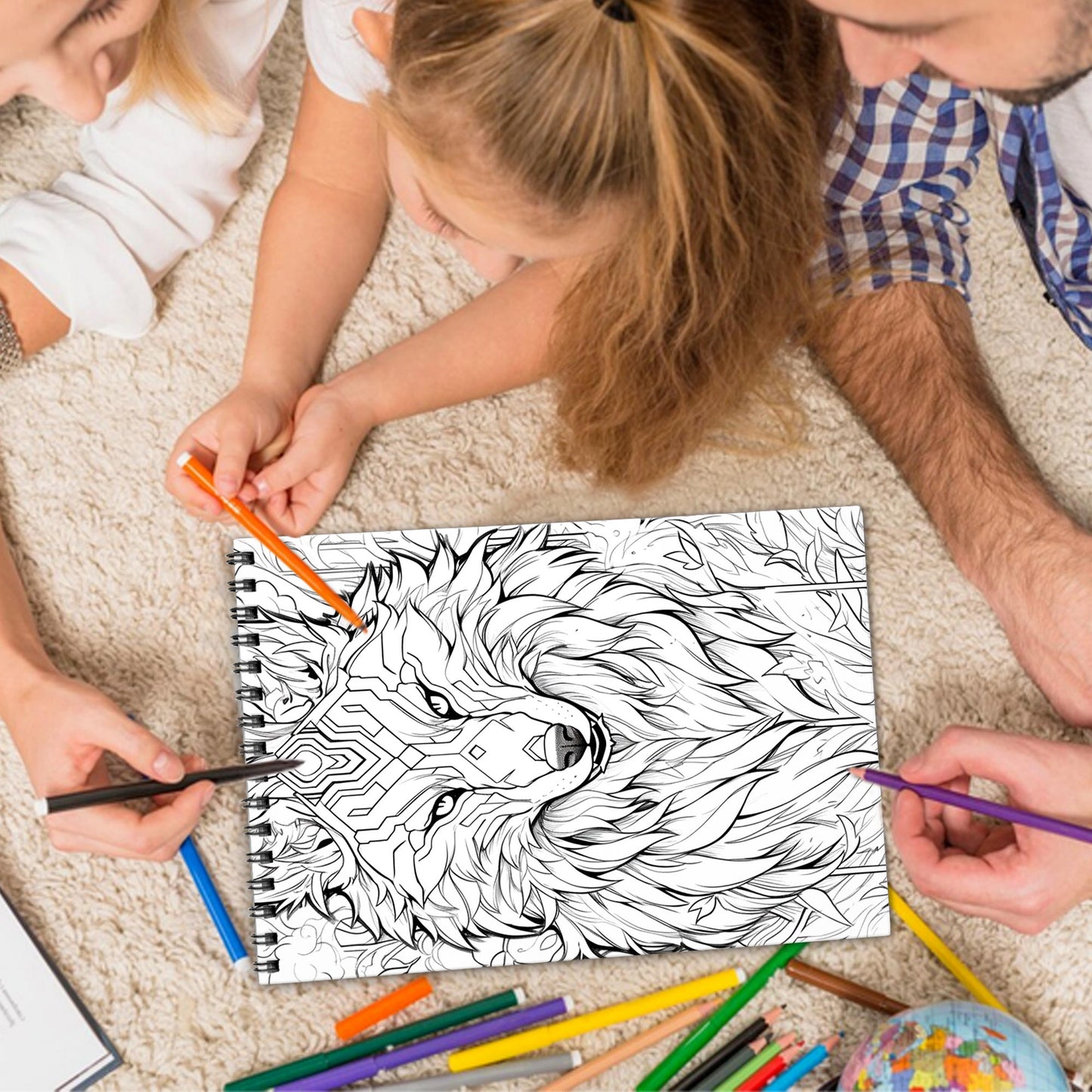 Fantastic Animals Spiral Bound Coloring Book, Imaginative Animals for a Whimsical Art Journey, Ideal for Those Seeking Creative and Unique Art